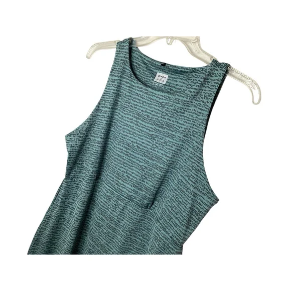 Prana Emerald Lake Dress Sz L Green Activewear Stretch Knit Gorpcore Comfort EUC - Picture 5 of 11